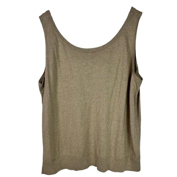 Talbots Gold Shimmer Twin Tank Sweater Set size 2X - Picture 5 of 10
